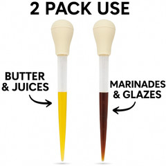 2-Pack Turkey Basters Heat-Resistant BPA-Free Food-Grade Cooking Tools for Roast