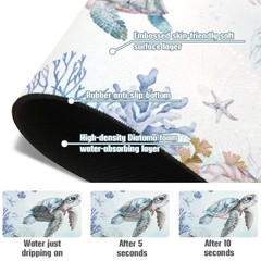 Sink Faucet Absorbing Mat, 2 Pack Drying Mat Around Faucet Sink Splash Guard …