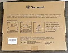 5 pc Gyreuni 13” Oak Pizza Set Stone Rocker Cutter Rack Peel Pizza Paper New