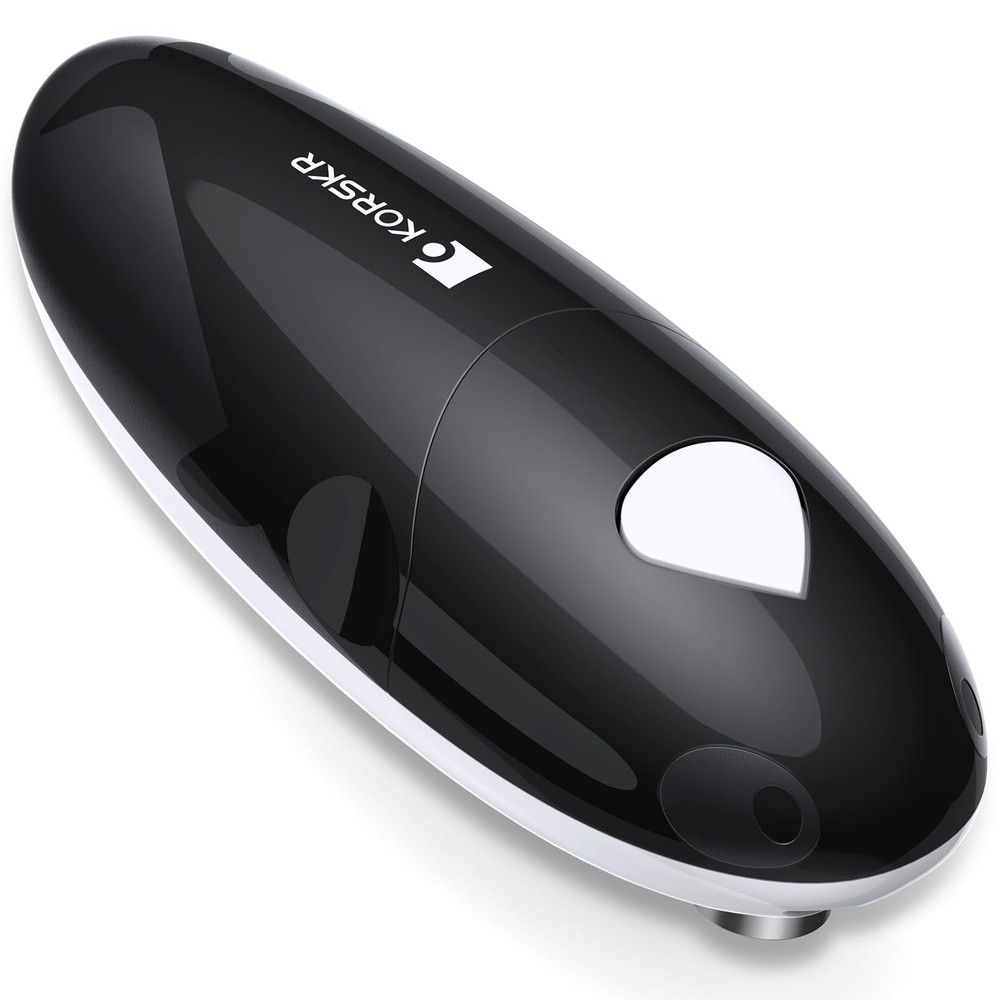 Electric Can Opener, Opener for Seniors, Suitable Any Size L, Black