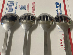 Stainless China Serving Large Spoon & Slotted Spoons