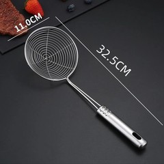 Stainless Steel Spider Strainer Skimmer Ladle Frying Oil Kitchen Scoop_New