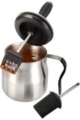 32oz Basting Pot with Basting Brush Set Stainless Steel ( Red Or Black Random )