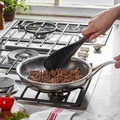 STAUB Multifunction Spatula Spoon, Great for Both Cooking 1 unit, Matte Black