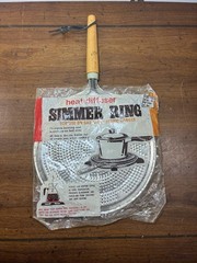Vintage Stove Top Metal Simmer Ring 8” Heat Diffuser For Gas Electric Ranges NIB