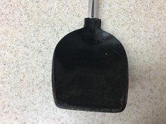 Vintage Unbranded “EKCO LIKE” Black Nylon Solid Serving Spoon Plastic Handle
