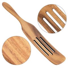 Spurtle Kitchen Cooking Utensil 5pc Set Teak Wood Non Stick Wooden Spatula Spoon