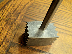 Vintage Aluminum Meat Tenderizing Hammer Kitchen Tool 7-5/8″ Long China