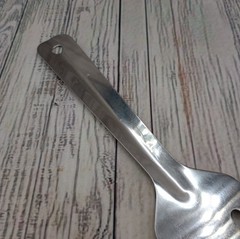 Slotted Servespoon Small Spatula Server Short Metal Turner Unbranded Lot of 2