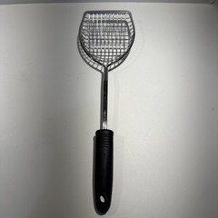 Stainless Steel Fryer Skimmer Spider Strainer Unbranded Black Plastic Handle 14”