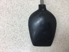 Vintage Unbranded “EKCO LIKE” Black Nylon Solid Serving Spoon Plastic Handle