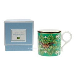 Wedgwood Wonderlust Emerald Forest Mug Fine Bone China Cup 12 oz 3.3 in with Box
