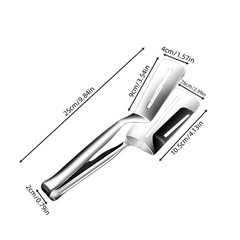 Stainless Steel Steak Clamp Food Clip Tongs Bread Meat BBQ Kitchen Cooking Tool