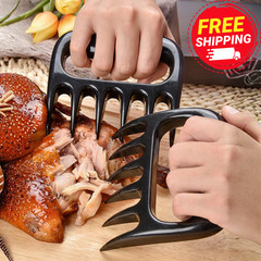 2/4pcs Bear Claw Meat Shredder Black Meat Processing Tools for Home Kitchen Chef
