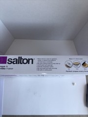 Salton Cordless Electric Crepe & Tortilla Maker NEW