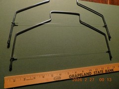 Set of 2 metal and wire adjustable cake layer slicers (unbranded)
