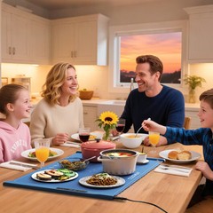 Food Warming Mat Rollable and Portable Electric Warming Tray with Fasting Heatin