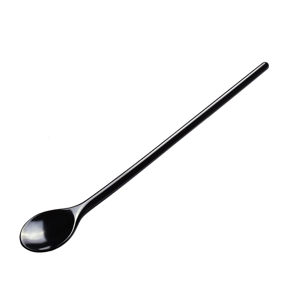 Gourmac Melamine 11″ Round Mixing Spoon, Black (3521BK)