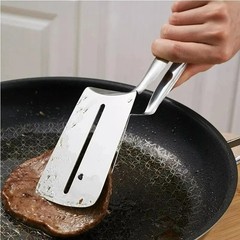 Stainless Steel Steak Clamp Food Bread Meat Clip Tongs BBQ Kitchen Cooking Tool