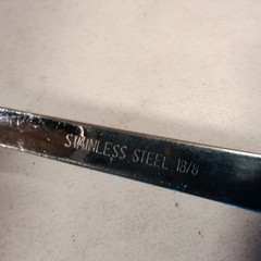 Stainless Steel 18/8 Slotted Spoon Unbranded
