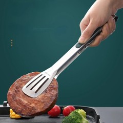 Stainless Steel Steak Clamp Food Bread Meat Clip Tongs BBQ Kitchen Cooking Tools
