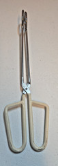 ECKO China Straight Tongs; White Grip; 12″