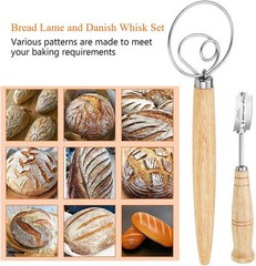 Danish Dough Whisk – Bread Making Tools – Danish Dough Hook – Bread Dough Mixer