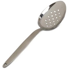 Gray Kunz Perforated Spoon Small 7.5′ 18/10 Stainless Silver