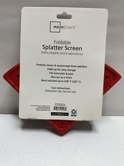 Foldable Frying Pan Silicone Splatter Screen/Hot Pad Mainstays New In Packaging