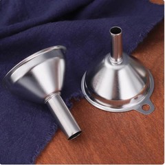 3PCS Kitchen Funnels Set,Stainless Metal Funnel for Filling Bottles – Silver