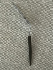 Vintage Unbranded Short Handle Slotted Spatula Turner Flipper Stainless USA 10½”