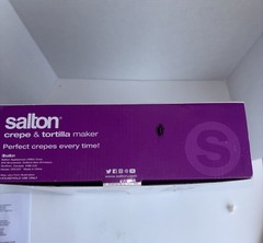 Salton Cordless Electric Crepe & Tortilla Maker NEW