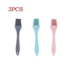 3PCS Silicone Oil Brush BBQ Basting Brush Kitchen Sauce Pastry Tool Set