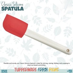 NEW tupperware classic silicone spatula chili red and Snow Sealed