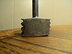 Vintage Aluminum Meat Tenderizing Hammer Kitchen Tool 7-5/8″ Long China