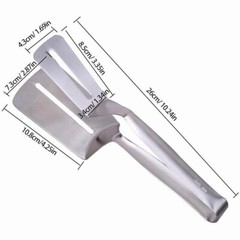 Stainless Steel Steak Clamp Food Clip Tongs Bread Meat BBQ Kitchen Cooking Tool