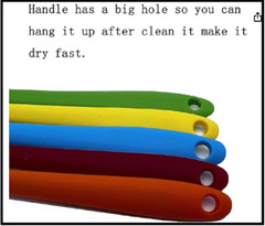 6 Pcs Silicone Spatulas 8.3 inch Small Rubber Spatula Heat Resistant Non-Stick