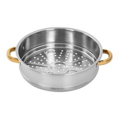 5-Tier 5L Cooking Pot Round Steamer Baskets Stainless Steel Lid Home Cookware