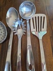 Wolfgang Puck Stainless Steel Kitchen Utensil’s Lot Of 7 NEW!!!