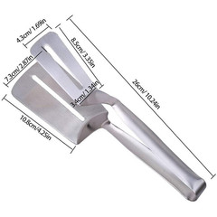 Stainless Steel Steak Clamp Food Clip Tongs Bread Meat BBQ Cooking Kitchen Tool
