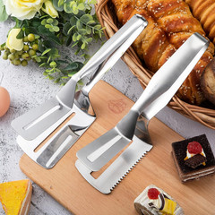 2 Pcs Kitchens Tong Cooking Steak Clamps 10 Inch and 12 Inch Stainless Steel Mul