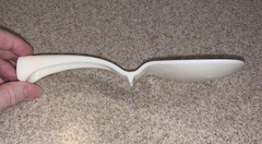 Rice Serving Paddle Ivory Color Unbranded
