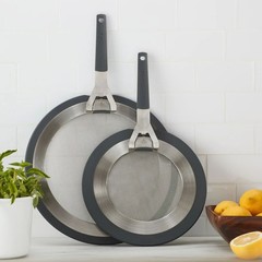 MIU 2-piece Silicone Splatter Guards 18/8 Stainless Steel Dishwasher Safe