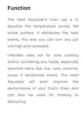 Heat Equalizer Lot Of 3 Units, No Handle. Cooking Unit