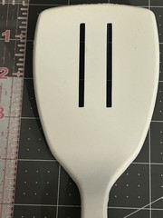 Vintage Tailor Made 2 Slot Spatula Turner Flipper Nylon Plastic White Taylor