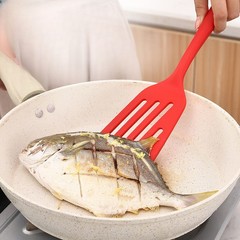 Egg Fish Frying Pan Spatula Silicone Turner Scoop Kitchen Tools Cooking Utensils