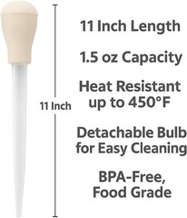 2-Pack Turkey Basters Heat-Resistant BPA-Free Food-Grade Cooking Tools for Roast