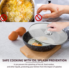3 Pcs Splatter Guard Stainless Steel Frying Pan Splatter Screen Splash Proof Oil