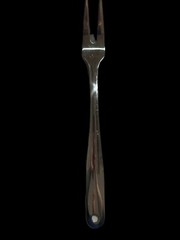 Vintage Meat Serving Fork Stainless Steel 18/10 China 14” Hole To Hang Sturdy