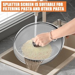 2Pack Splatter Screens for Frying Pan Stainless Steel Grease Splatter Guard …